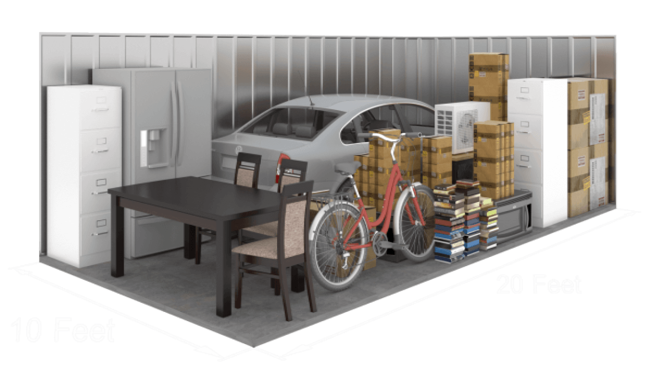 11x20 Climate Controlled storage unit