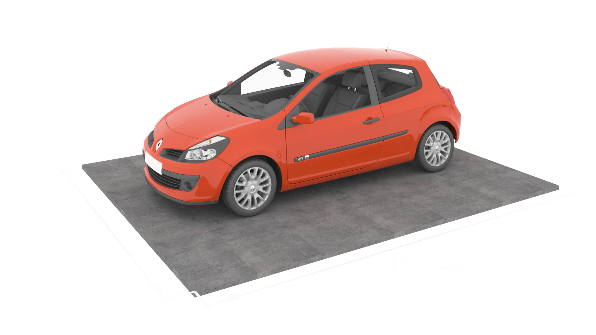 10'x20' parking spot