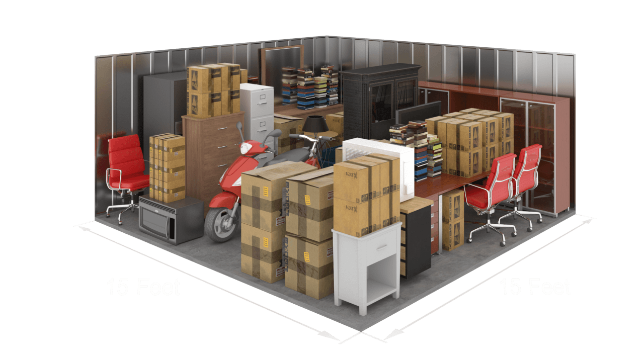 15'x15' storage unit