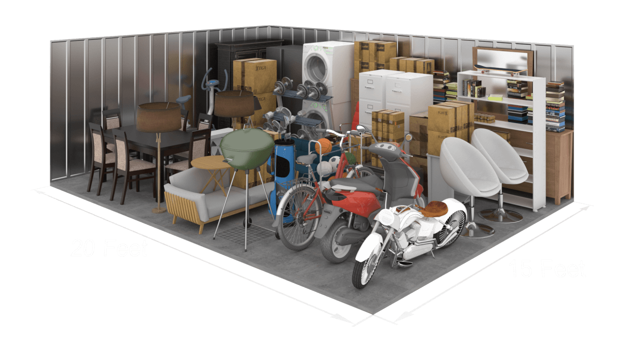 20'x15' storage unit