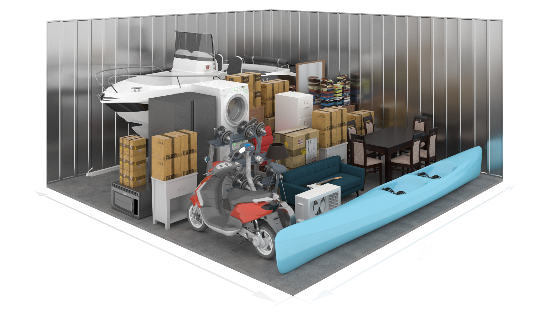 20'x20' storage unit