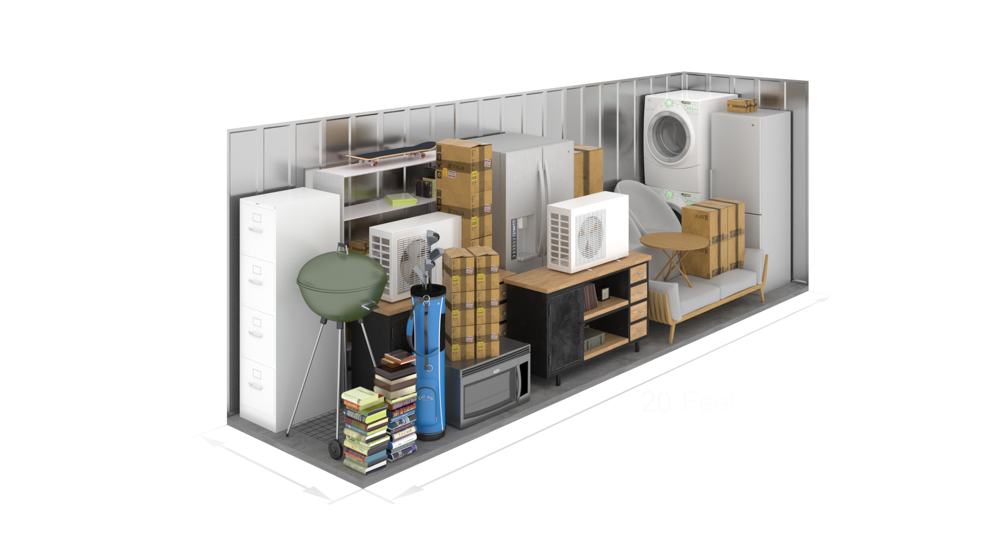 5x20 Drive Up storage unit