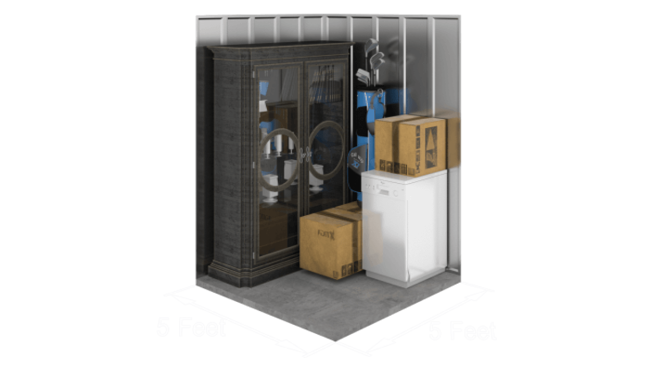 5x5 storage unit